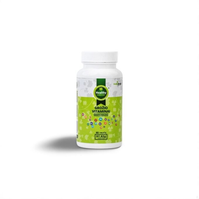 Grožio vitaminai „Healthy Choice“ 60 tablečių