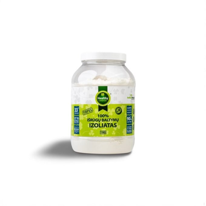 100% išrūgų baltymų izoliatas, 1kg