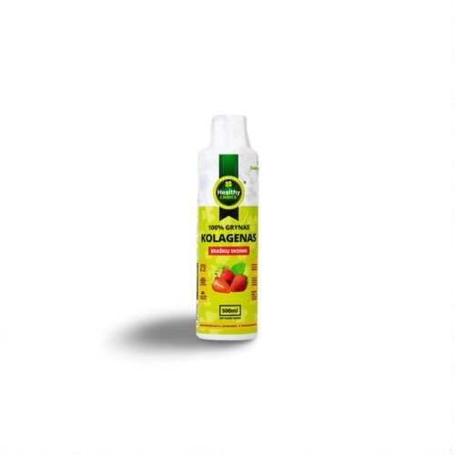 100% grynas kolagenas braškių skonio, 500ml