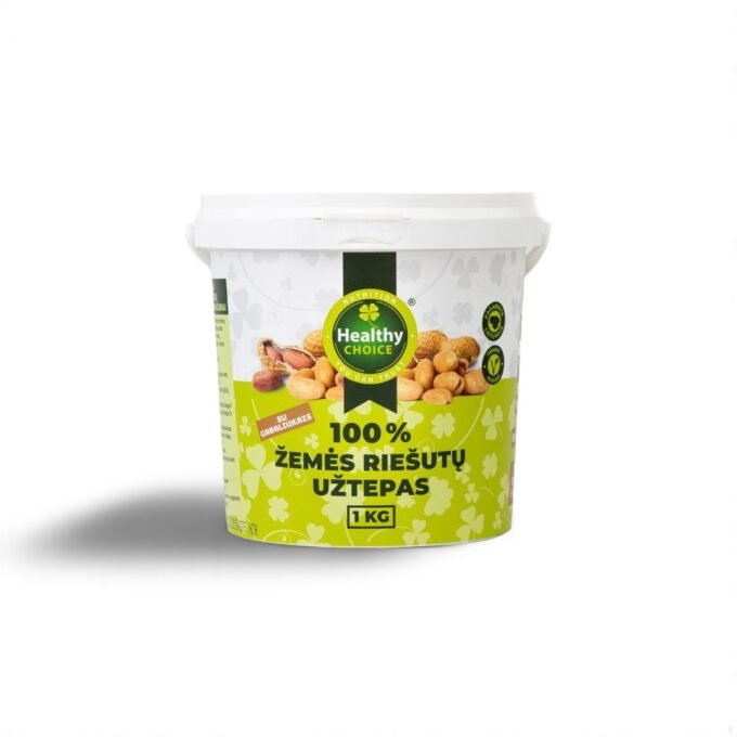 Žemės riešutų užtepas su gabaliukais, 1kg