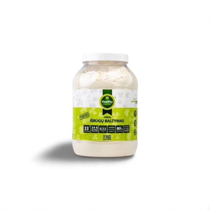 100% išrūgų baltymų koncentratas, 1kg
